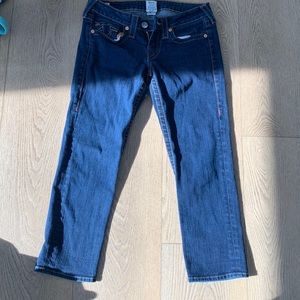 True religion cropped jeans